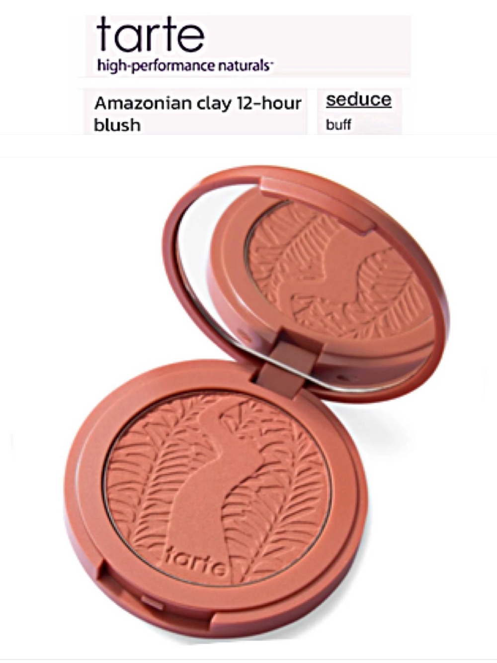 tarte Cosmetics AMAZONIAN CLAY 12 Hour Blush SEDUCE buff Full Size